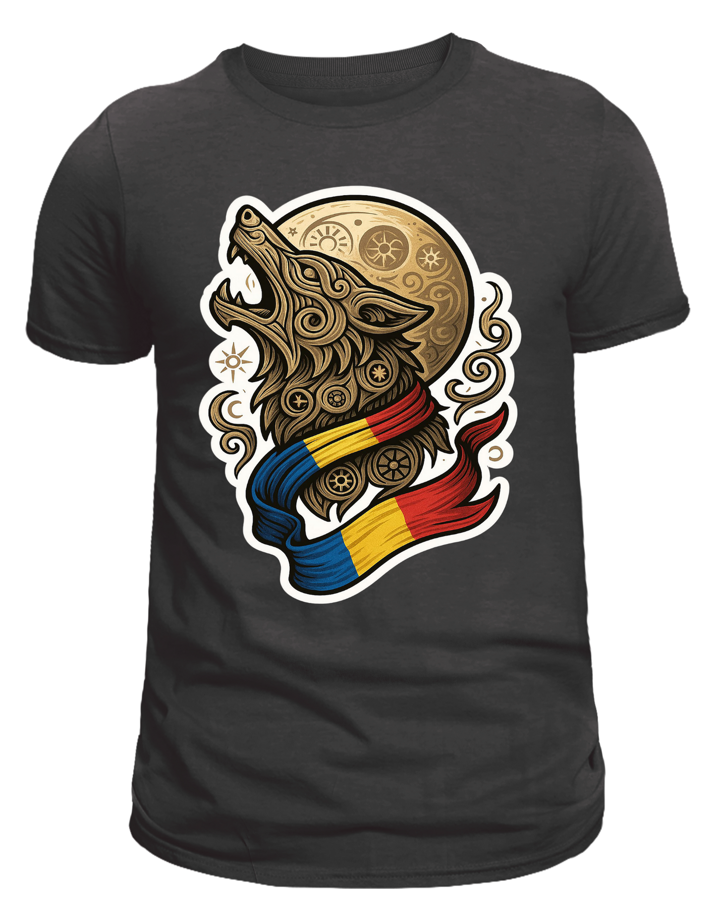 Tricou personalizat - Romania si Lup