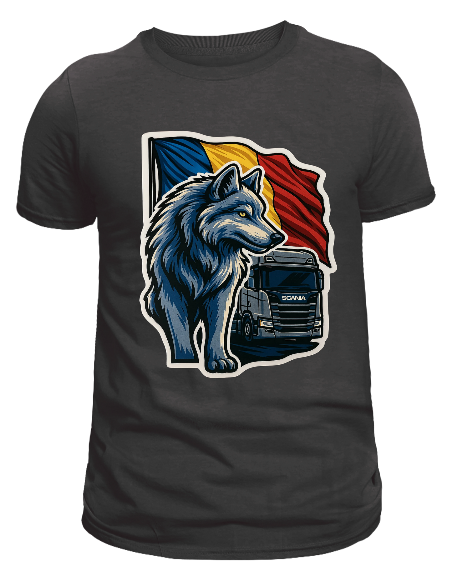 Tricou personalizat - Romania, Lup