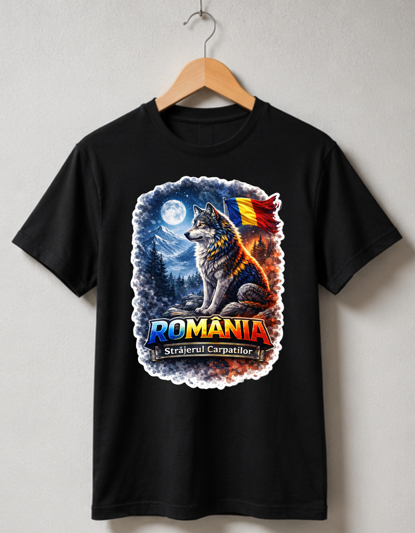 Tricou România – Străjerul Carpaților 100% Bumbac, Imprimare DTF Premium