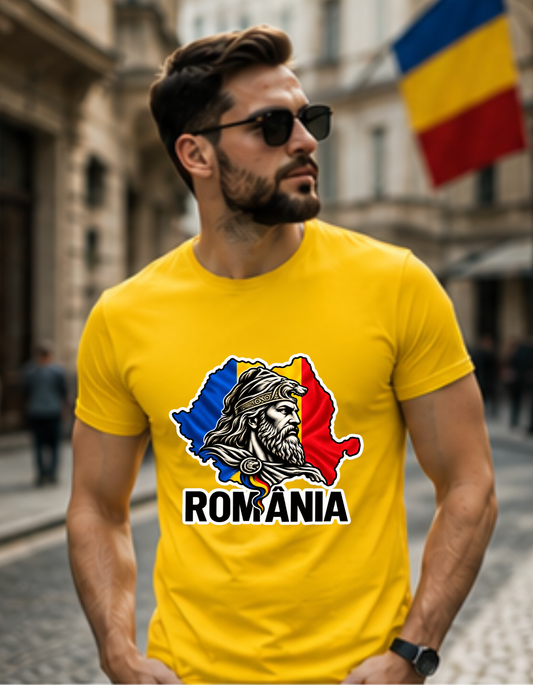 Tricou România Personalizat – Dac & Tricolor