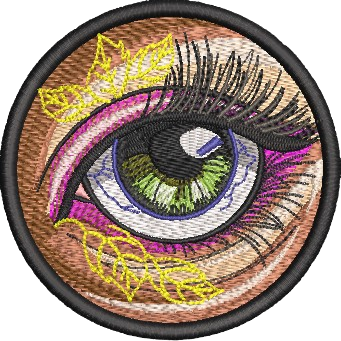 Emblemă brodata - Girl Eyes