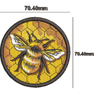 Petic brodat Albina, 70.00 mm, aplicabil pe textile