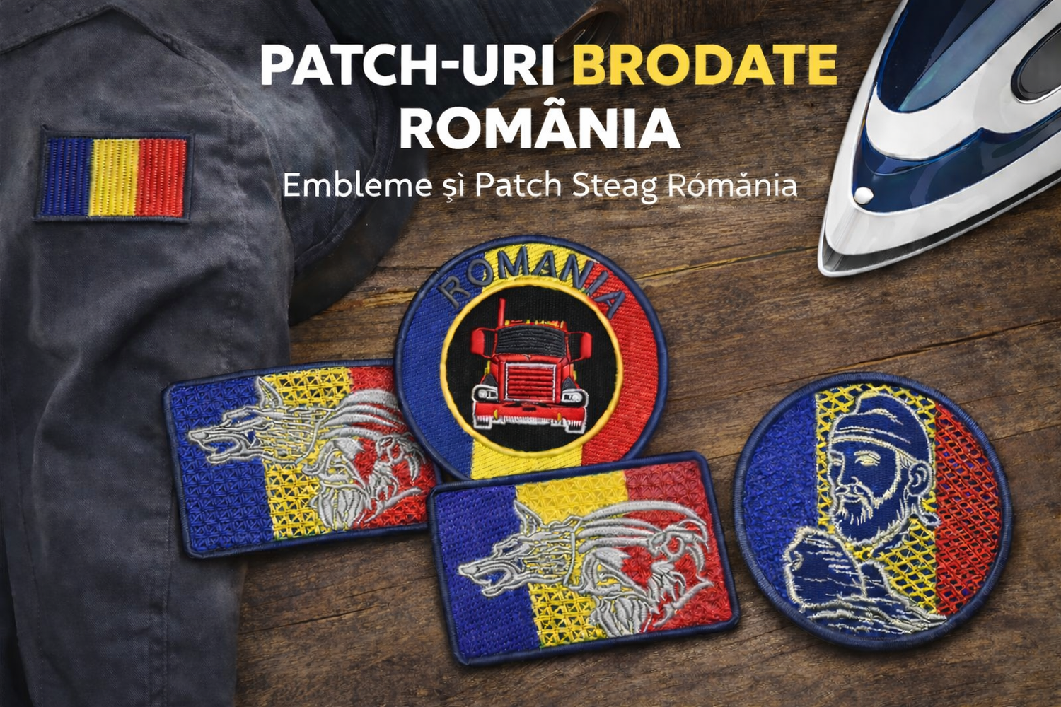 Patch-uri Brodate România – Embleme și Patch Steag România