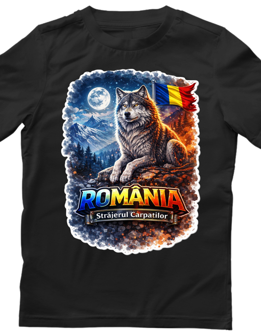 Tricou personalizat - Romania, Lup