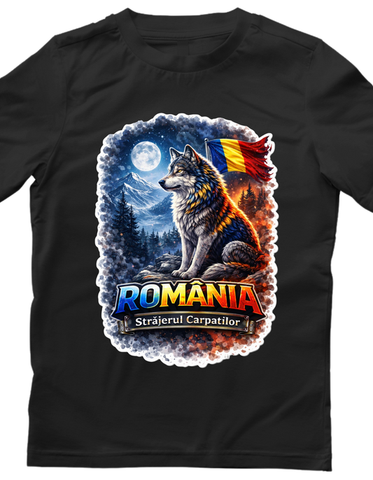 Tricou personalizat - Romania si Lup