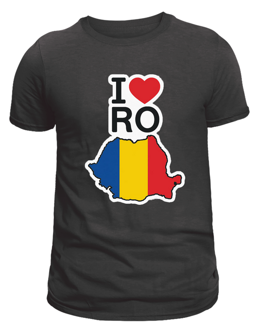 Tricou personalizat - I love RO