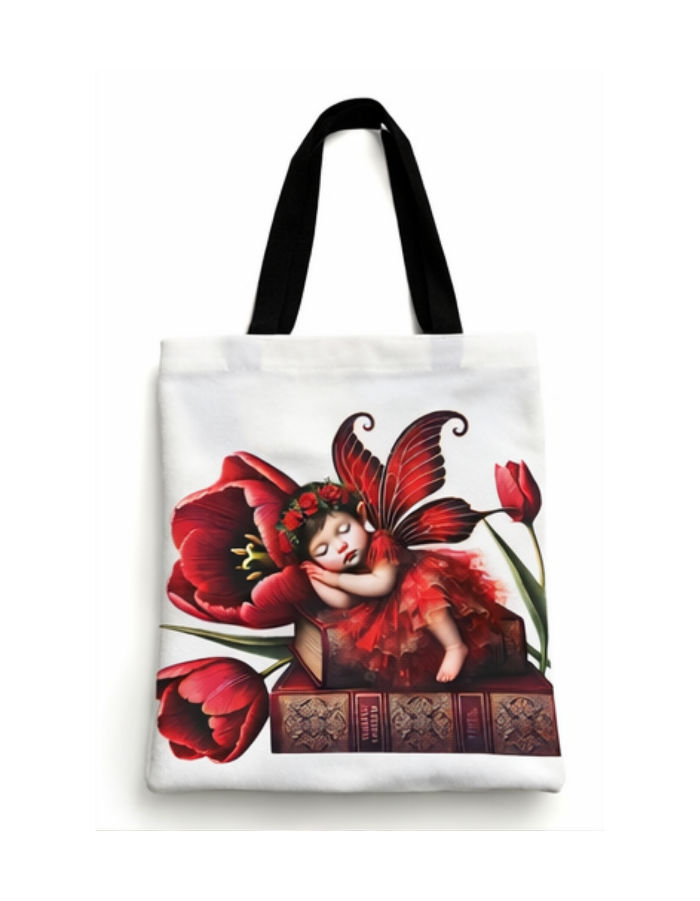Geanta Shopper cu Zana si Lalele Rosii