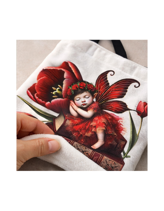 Geanta Shopper cu Zana si Lalele Rosii