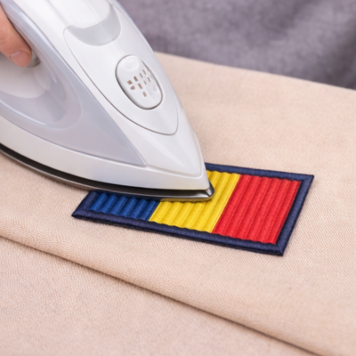 Patch Brodat Steagul României| Ecuson Tricolor pentru Haine, Rucsac, Jachetă