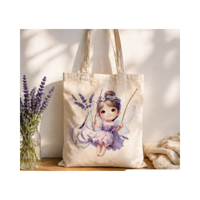 Sacosa din Bumbac Natural, Design Zana, Crem, 41x36cm
