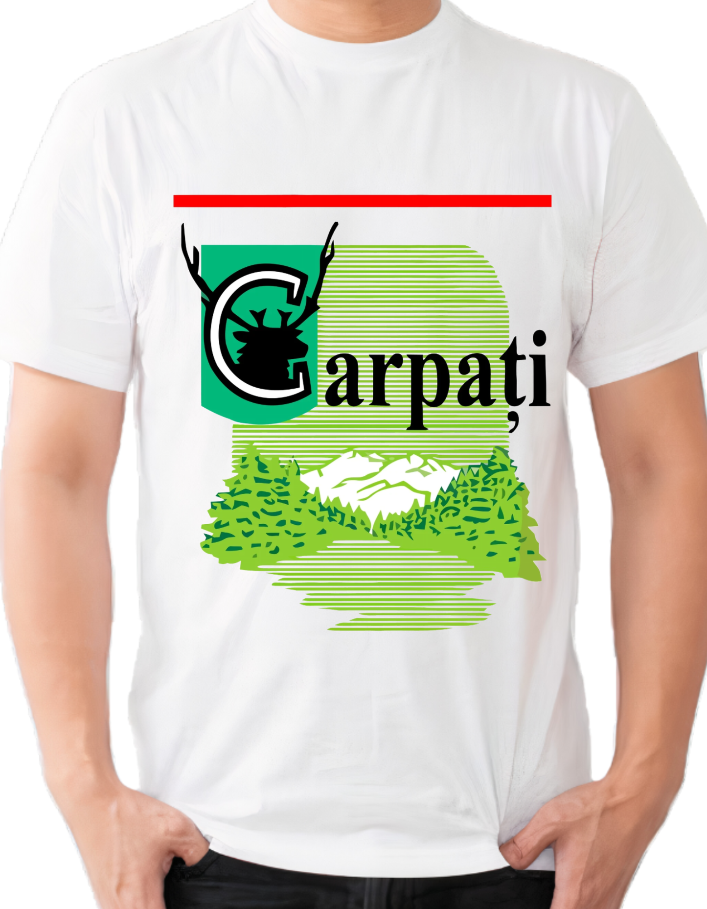 Tricou Carpați –  Print DTF Durabil | Bumbac 100%
