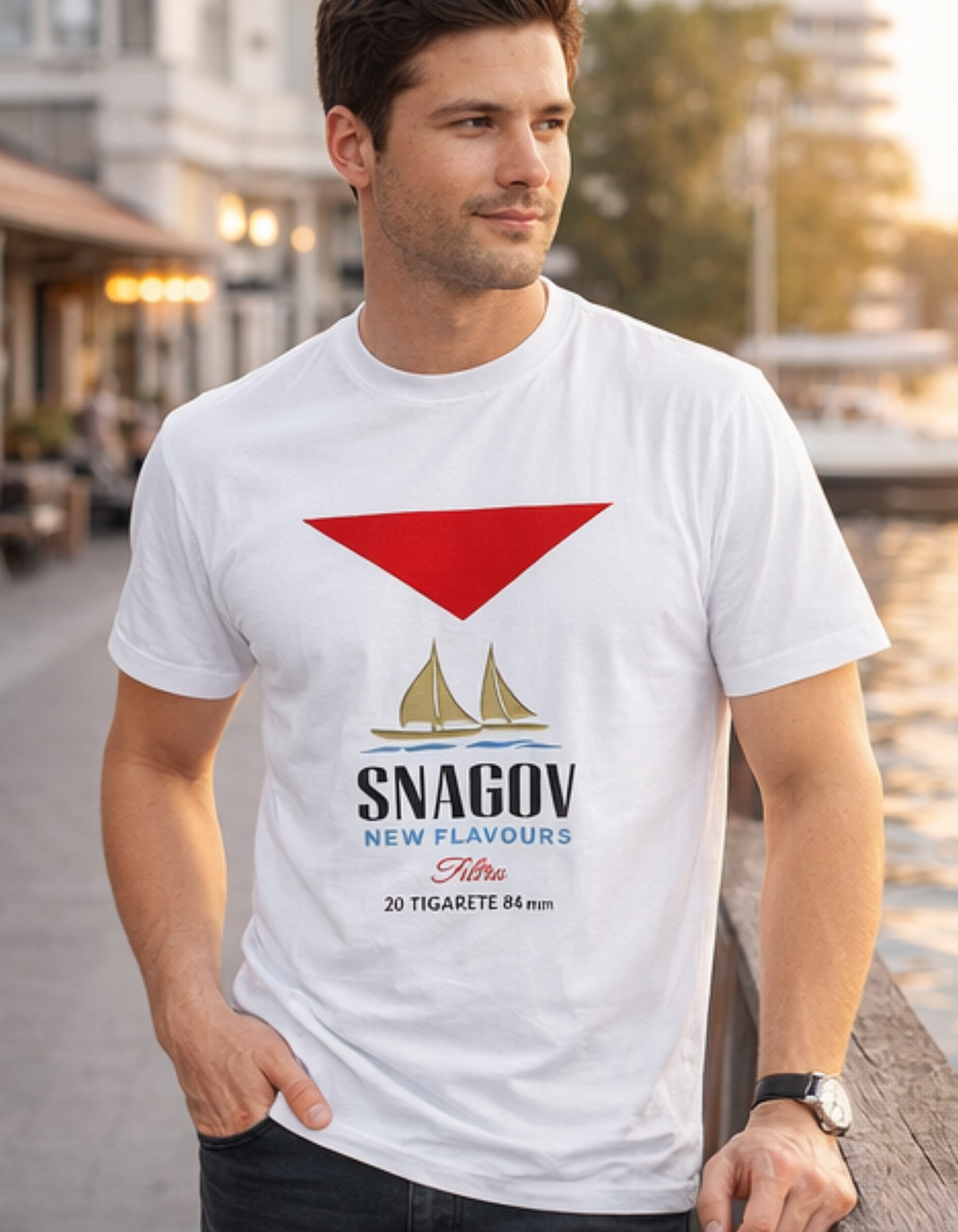 Tricou SNAGOV – 100% Bumbac Premium, Print DTF