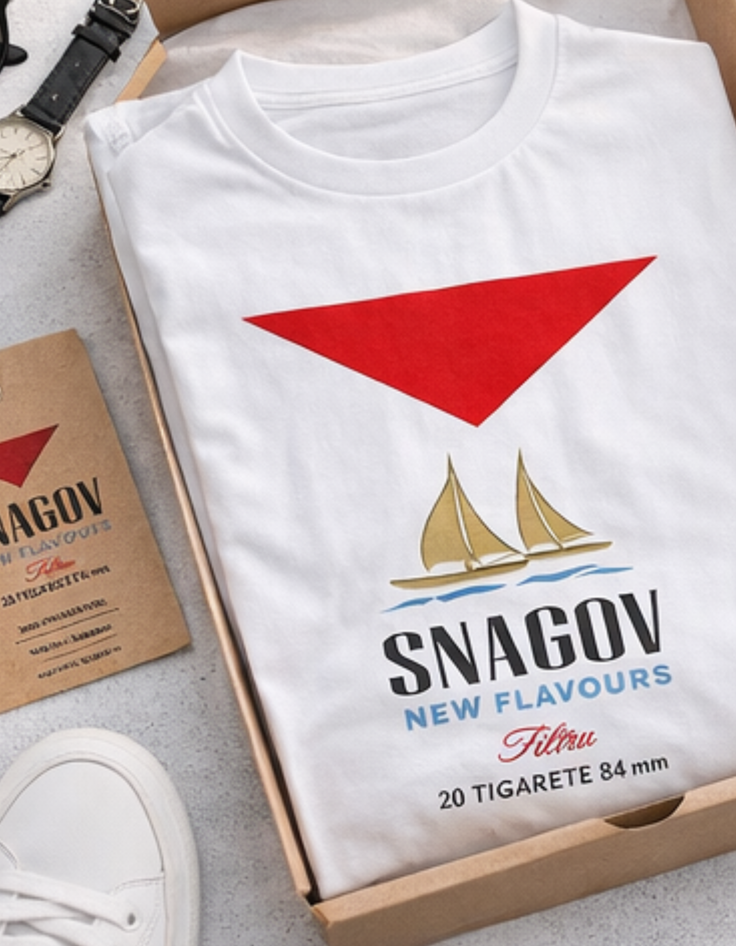 Tricou SNAGOV – 100% Bumbac Premium, Print DTF