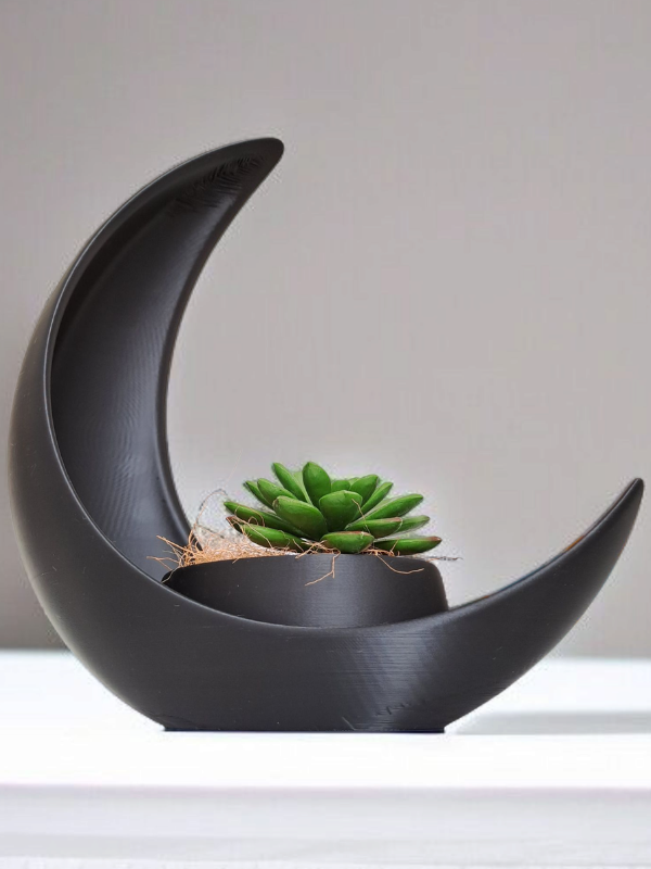 Suport plante, design semilună, imprimat 3D