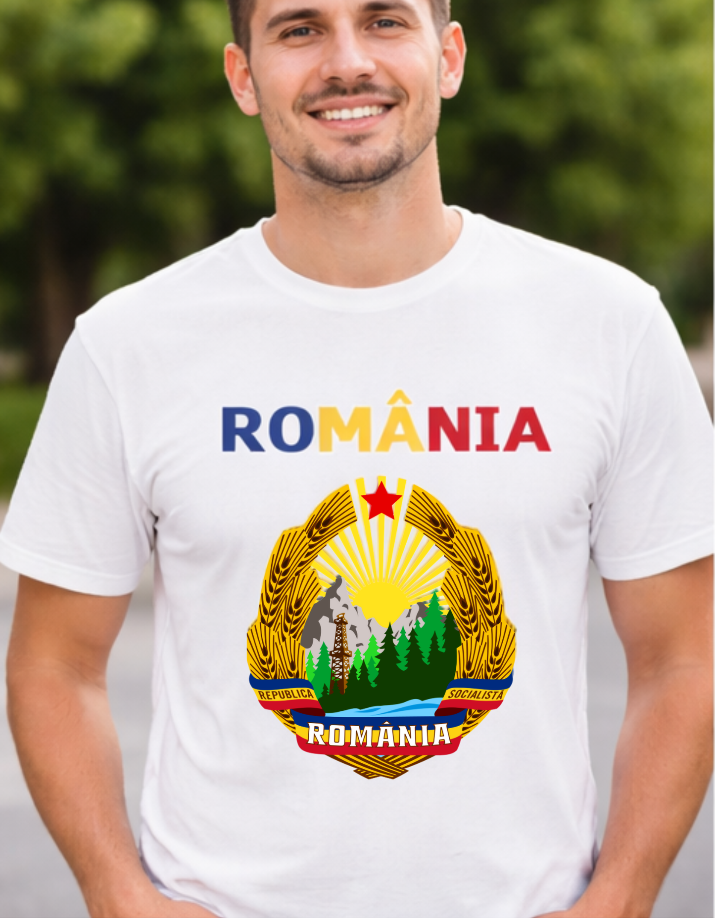 Tricou România Vintage – Bumbac 100% | Imprimare DTF Premium