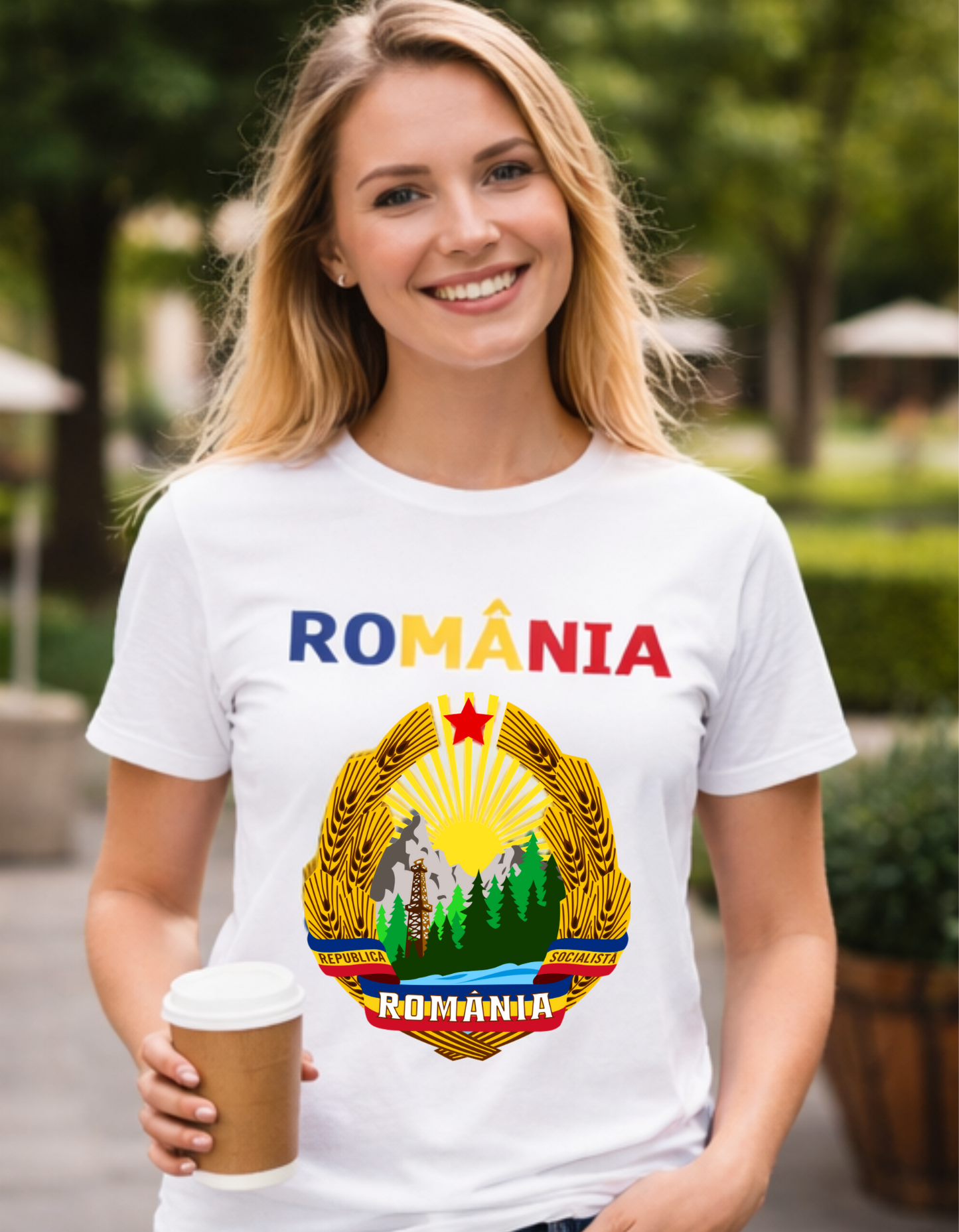 Tricou România Vintage – Bumbac 100% | Imprimare DTF Premium