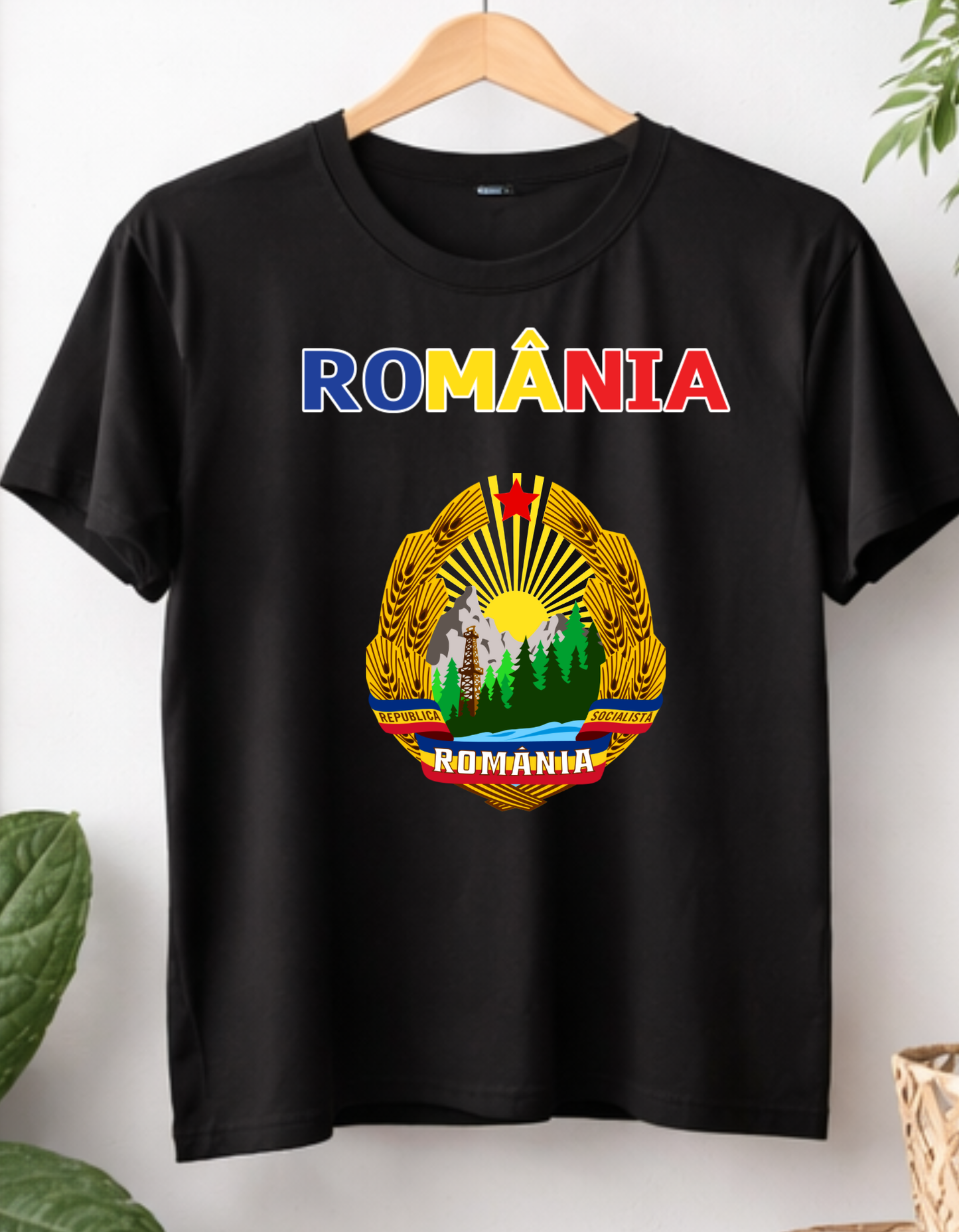 Tricou România Vintage – Bumbac 100% | Imprimare DTF Premium