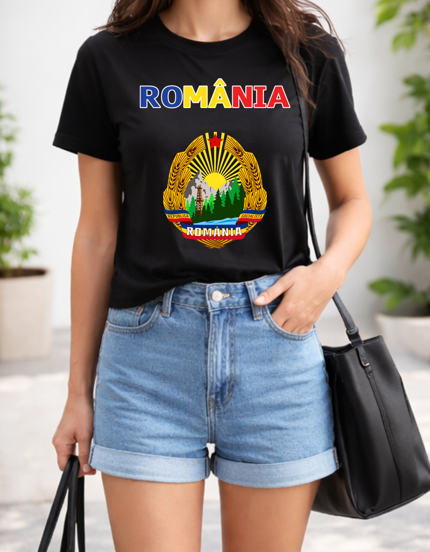Tricou România Vintage – Bumbac 100% | Imprimare DTF Premium