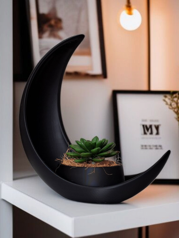 Suport plante, design semilună, imprimat 3D