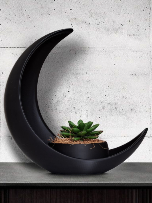 Suport plante, design semilună, imprimat 3D