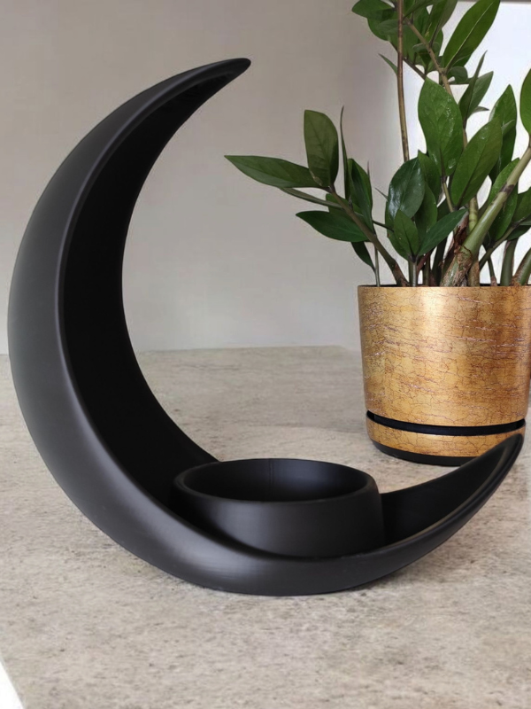 Suport plante, design semilună, imprimat 3D