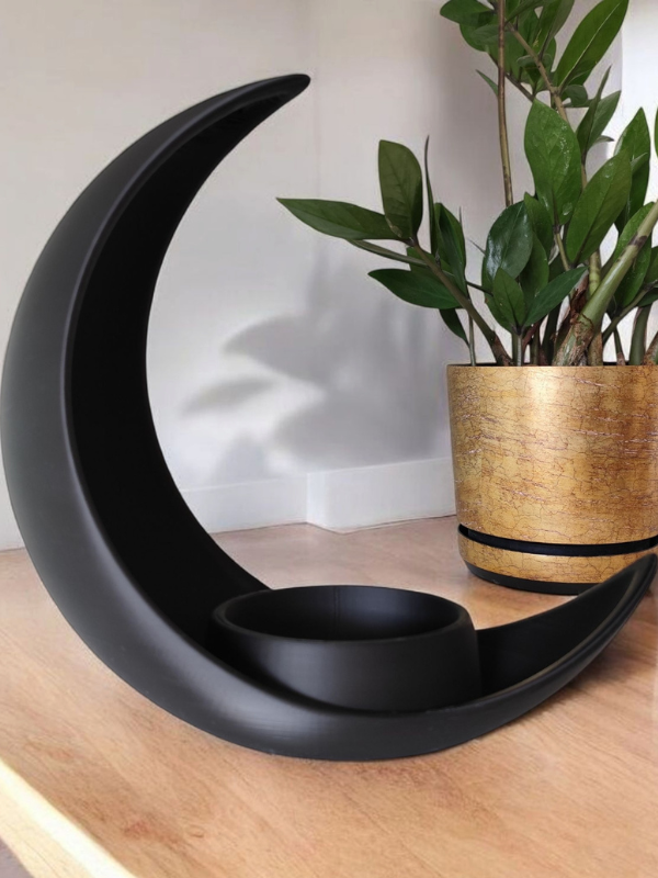 Suport plante, design semilună, imprimat 3D