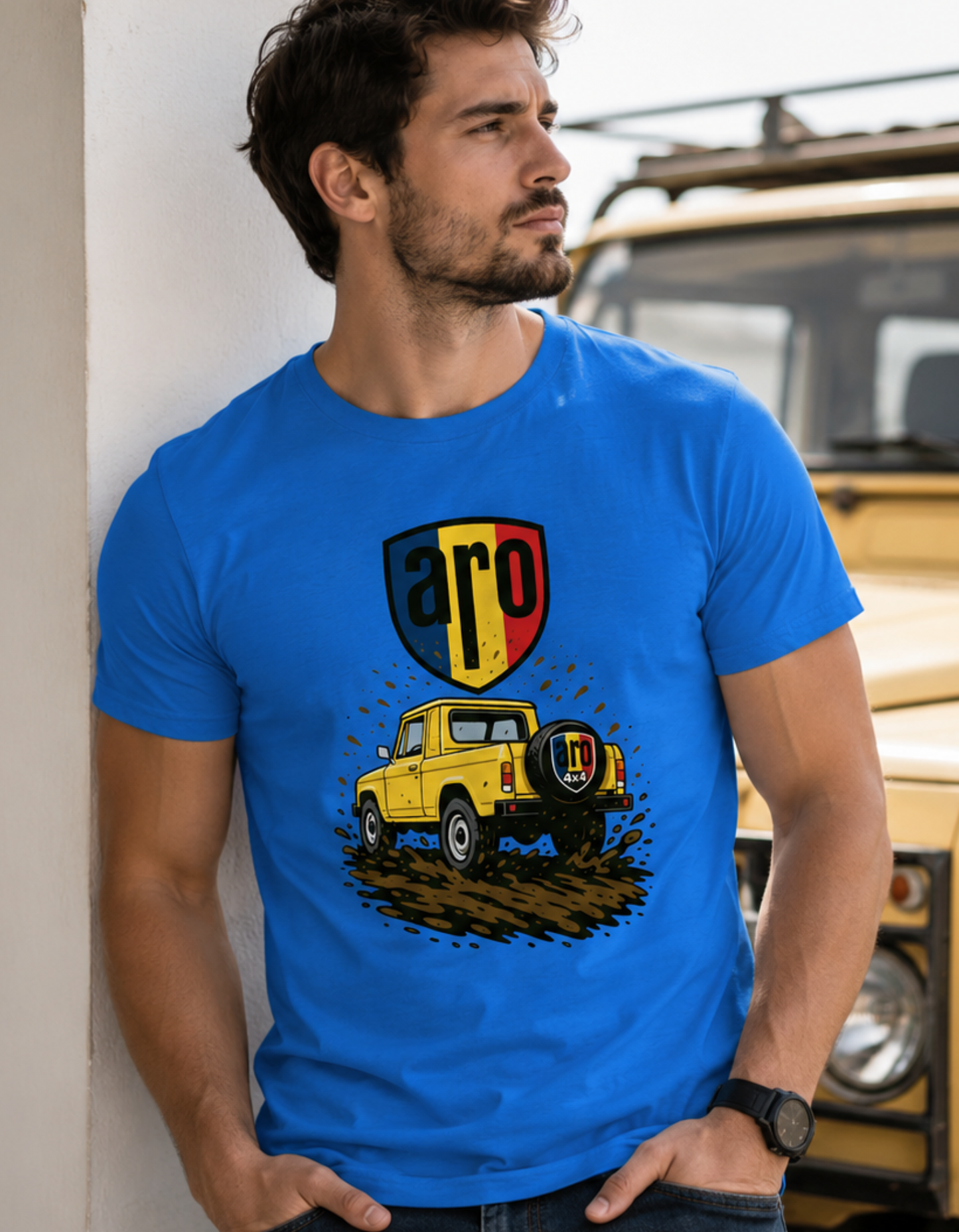Tricou ARO 4x4 Retro – 100% Bumbac, DTF premium
