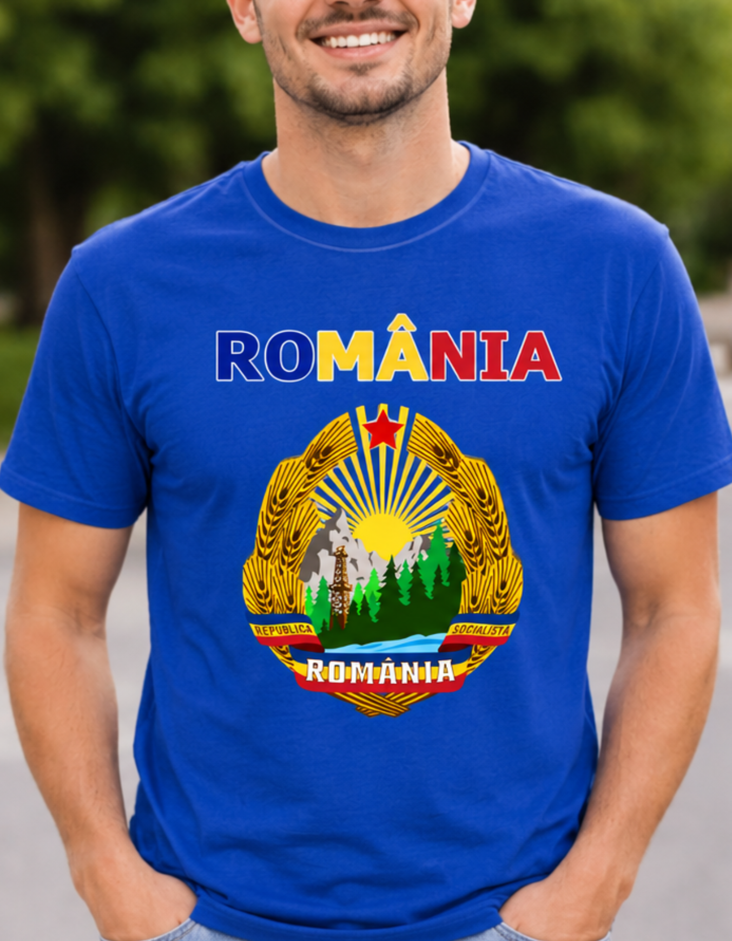 Tricou România Vintage – Bumbac 100% | Imprimare DTF Premium