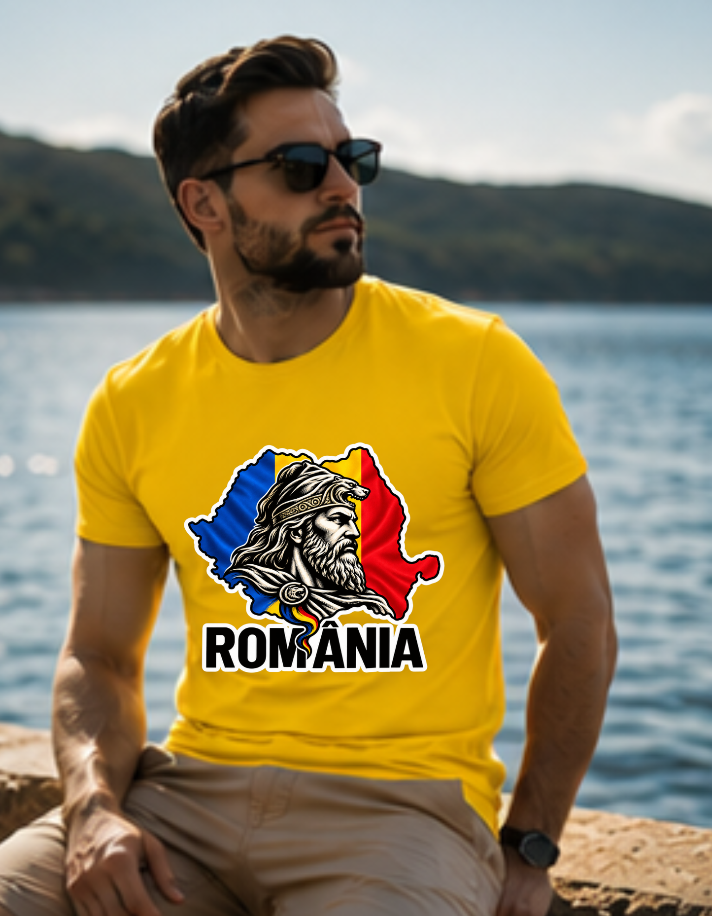 Tricou România Personalizat – Dac & Tricolor