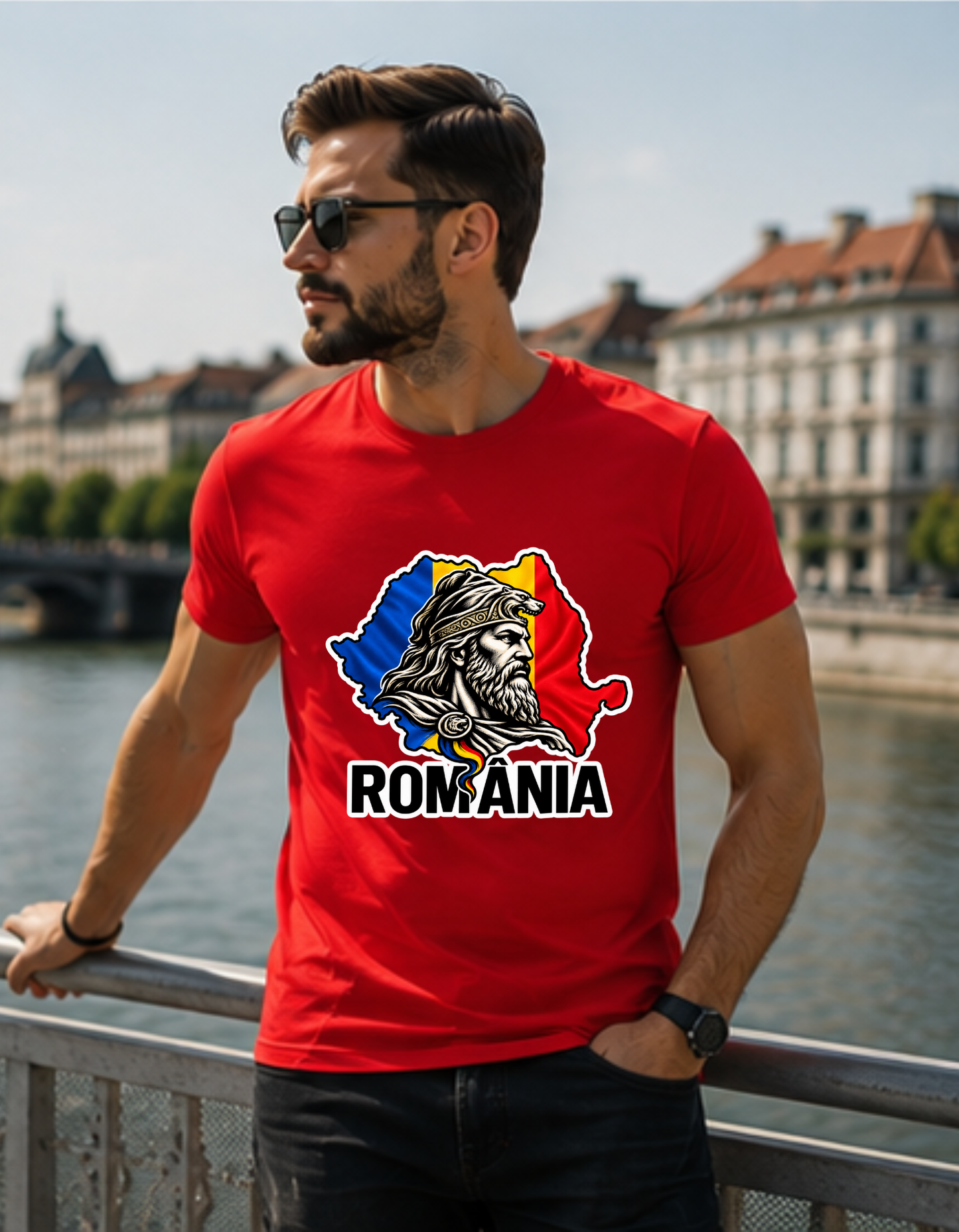 Tricou România Personalizat – Dac & Tricolor