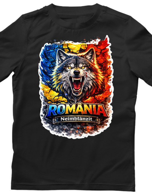 Tricou personalizat - Romania si Lup