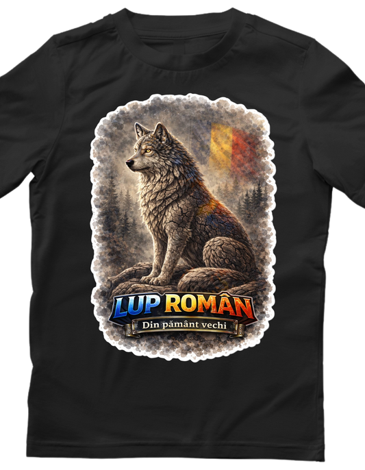 Tricou personalizat - Lup Roman