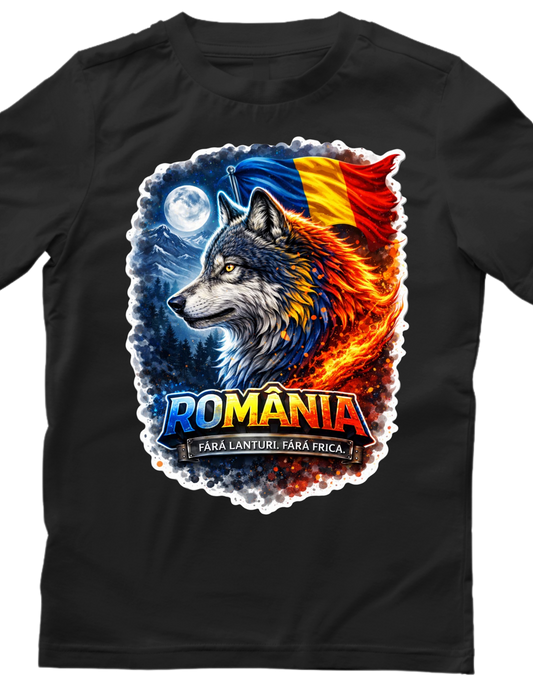 Tricou personalizat - Romania, Lup