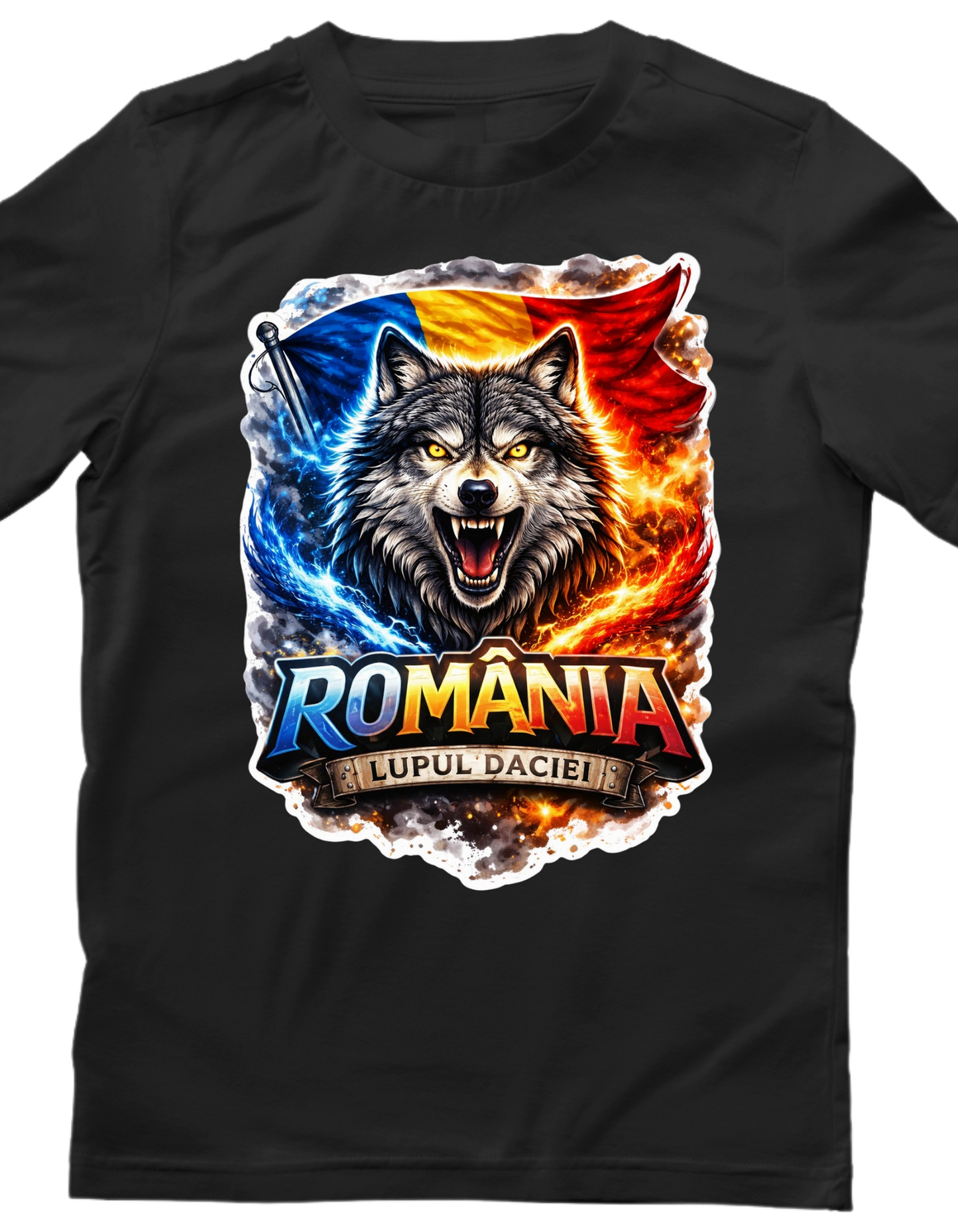 Tricou personalizat - Lup, Romania