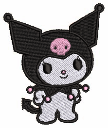 Personaj animat adorabil - Model broderie digitala pentru copii 57.80mm x 66.20mm